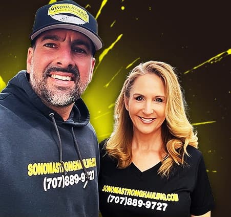 Matt and JoJo Vick, owners of Sonoma Strong Hauling and Junk Removal