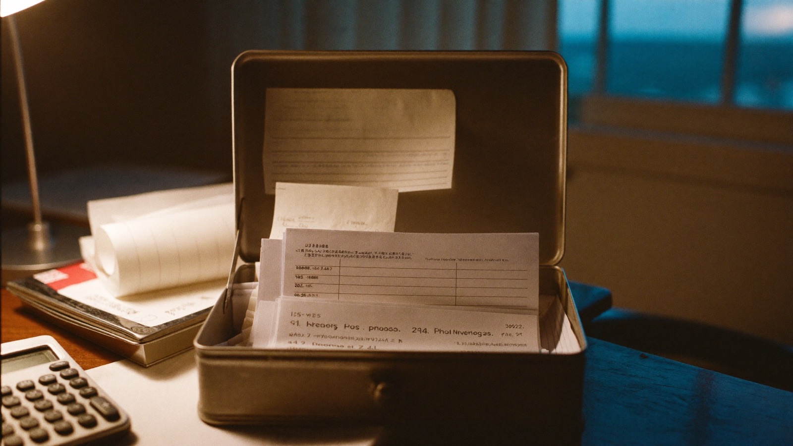 Laminated junk removal pricing sheet on a clipboard next to a loaded truck