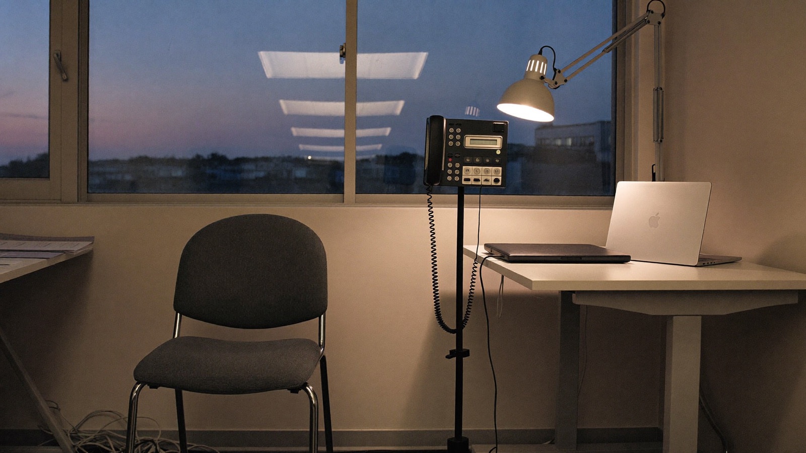 AI receptionist answering an after-hours call for a home service company