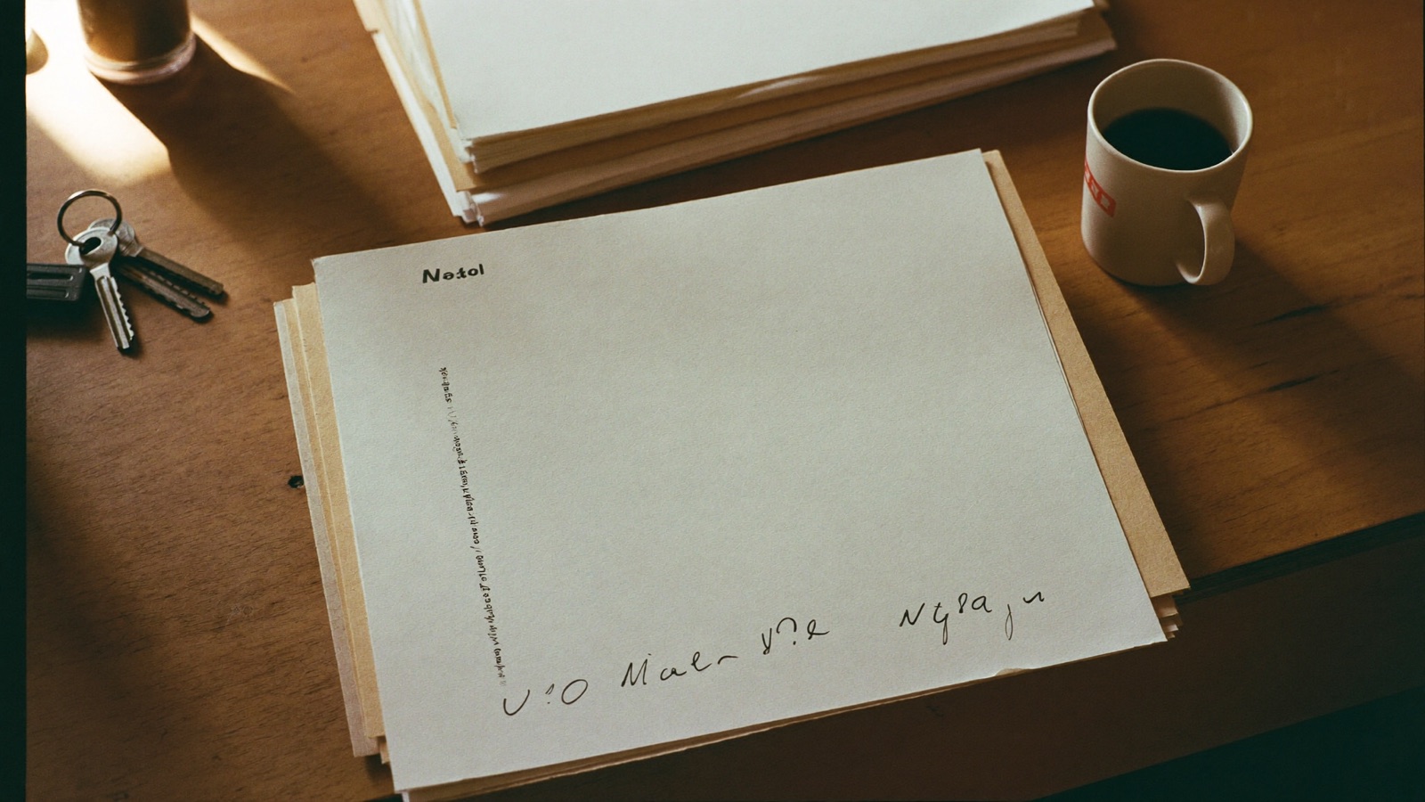 Owner researching waste hauler permit requirements with phone and notepad