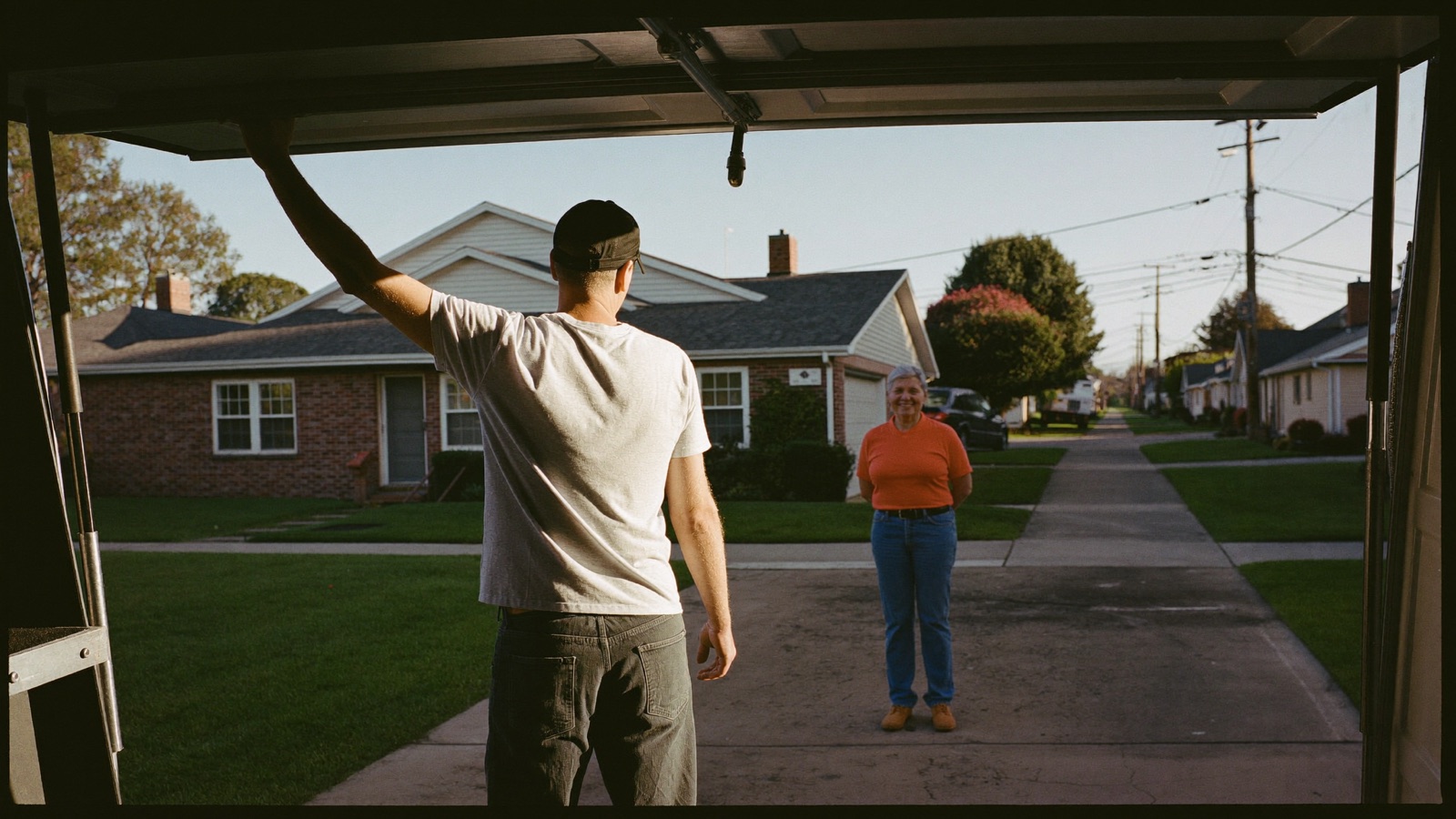 Text message conversation rebooking a past junk removal customer
